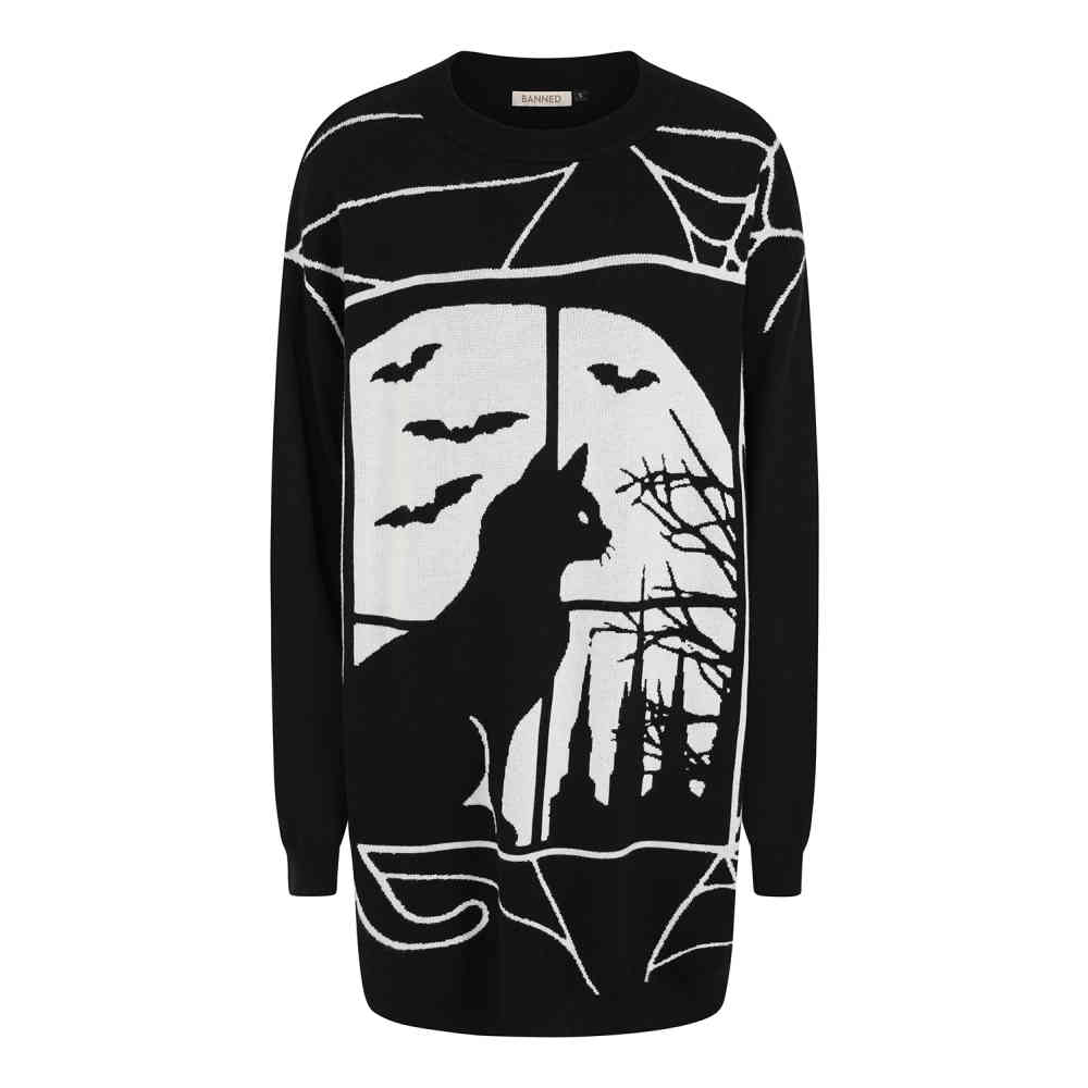 Banned - Lunaire Knit Robe courte - Noir